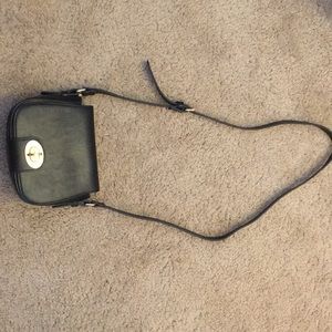 Forever 21 faux leather crossbody saddle bag
